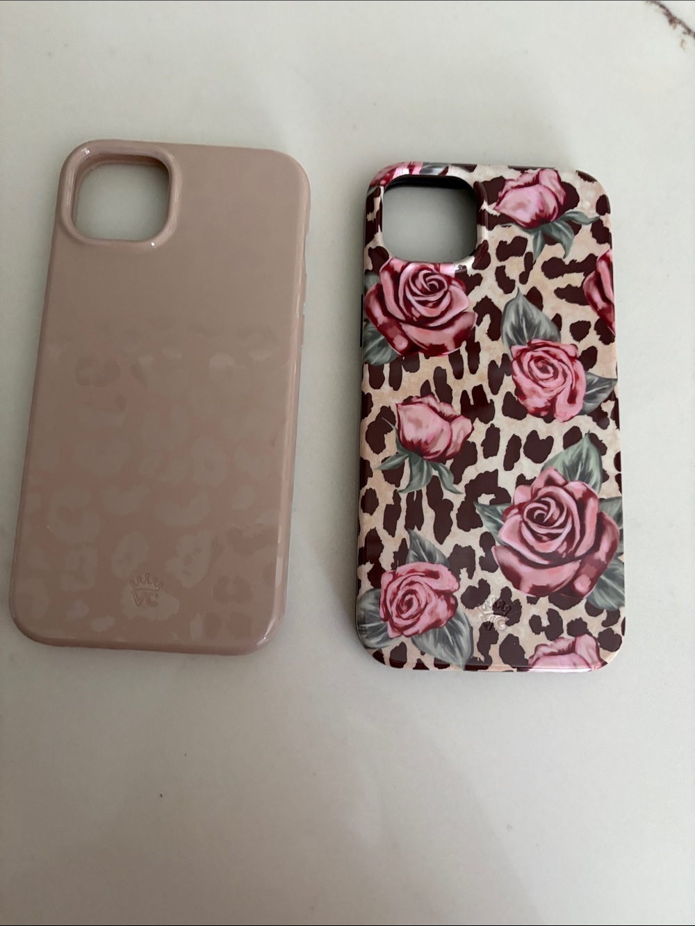 Pink Floral Leopard Print Phone Case - Pink
